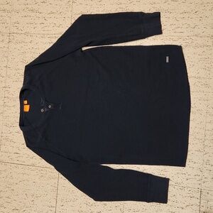 Hugo Boss Orange Label Knit 1/4 Button Down Pullover Crewneck Sweater